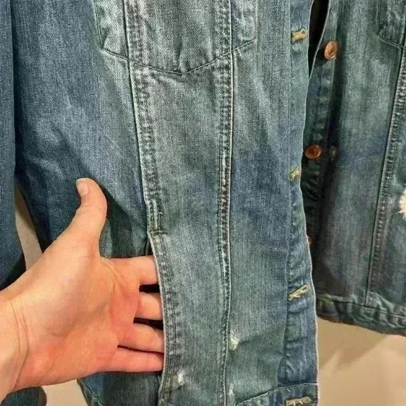 Zara Blue Jean Jacket - Picture 4 of 8